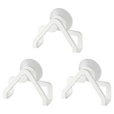 Realpicky 吸盤式水槽層架菜瓜布掛架, 白色三角形, 3個