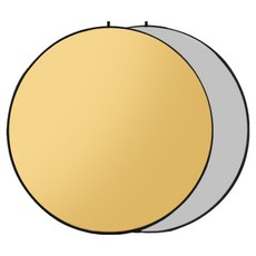 Suremil 實用攝影反光板套組 110公分, 銀色 + 白色 二合一 2 in 1, 1套