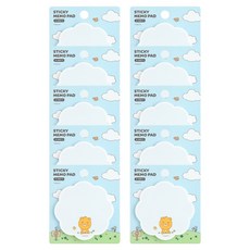 KAKAO FRIENDS 小形狀黏貼便利貼, 小獅子, 10個