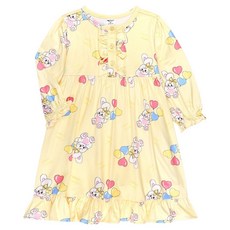 mollimelli friends 女童款兔子氣球蜜桃絨連身睡衣