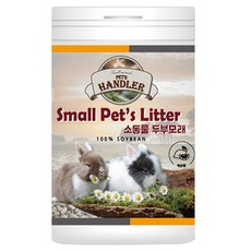 펫츠핸들러 소동물 파쇄타입 레몬향 두부 화장실 모래, 1L, 1개