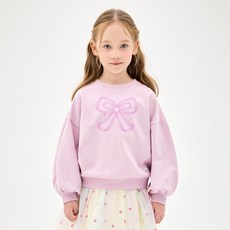 젤리스푼 여아용 샤이리본 맨투맨 티셔츠