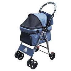 寵物夢工廠 輕巧型寵物推車 60 x 42.5 x 89.5cm, 深藍色, 1個