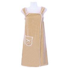 FANCY LIFE 加厚珊瑚絨浴衣, 1個, 卡其色