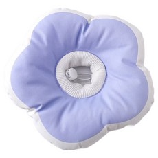 Yoreungae 寵物可愛花朵圖案柔軟頸圈, 1個, 02 紫色