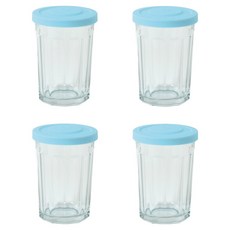 Joliema Twinkle Jar 密封玻璃罐 藍色, 620ml, 4個