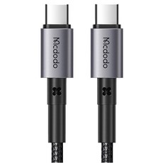 Mcdodo 麥多多 稜鏡系列 雙Type-C PD 快充線 65w CA-3130, 1個, 黑色, 1m