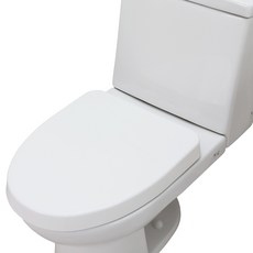 니드코 슬로우다운 무소음 하드 변기커버 O형, 화이트, 1개