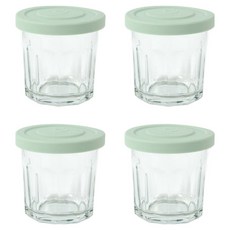 Joliema Twinkle Jar 密封玻璃瓶 薄荷綠, 300ml, 4個