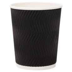 Daekyung Corporation 波浪杯 黑色 330ml, 1個, 100入