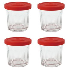Joliema Twinkle Jar 密封玻璃瓶 紅色, 300ml, 4個