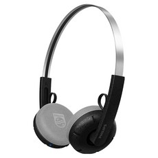 필립스 Ringo 레트로 40mm 센추리 블루투스 헤드폰, 블랙, TAH2000