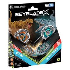 TAKARA TOMY A.R.T.S 侏羅紀世界爆旋陀螺X BX-40, 1個, 兇王龍 + 滄龍