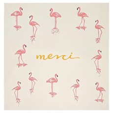 아이두일상취미 포토 점착식 초음파 앨범, 화이트 플라밍고, 1개, 25매