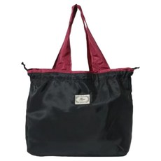 원이네 접이식 휴대용 장바구니, 블랙, 1개