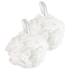 툴리프 크리미 버블 샤워볼, 화이트, 1개, 2개입