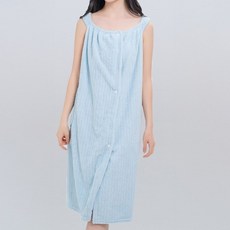 女性用Cozy Day飯店高爾夫浴袍, 1個, 天藍色