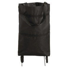 디블릭 휴대용 접이식 바퀴달린 장바구니, 블랙, 1개