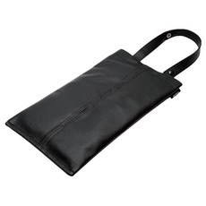 EXEA 掛式面紙盒套 附小物收納 EH-195, 1個, 黑色