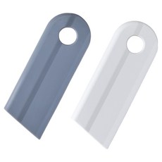 JAJU 간편하게 사용하는 실리콘 미니 스퀴지 2종 세트, 1세트, 화이트, 그레이