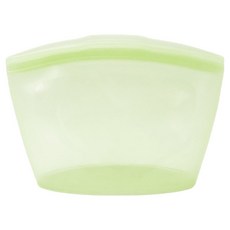 homehouse 頂級矽膠保鮮夾鏈袋 1.5L, 橄欖色, 1個