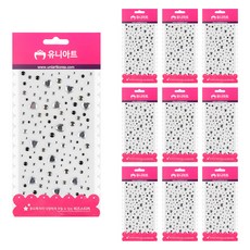 Uniart 珠珠貼紙 110號, 10個, 混合色