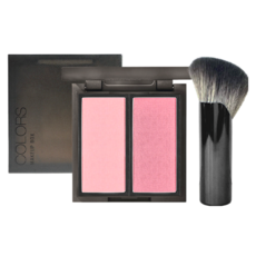 Solone 台灣公司貨 專屬訂製嫩頰盤 腮紅2色 5g, 15牛奶粉色 + 16 純淨芭蕾, 1個