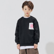 vavkids 兒童愛心貼片大學T恤