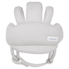 Loovo 嬰幼兒天絲空氣網布護頭枕, 1個, 灰色