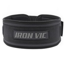 ironvic 健身護腰帶 腹壓帶 重量訓練, 1個, 黑色