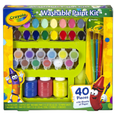 Crayola 繪兒樂 可水洗顏料組, 40個, 238g