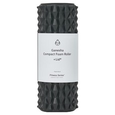 가네샤요가프랍스 가네샤 폼롤러 콤팩트 + 리드, Matte Black, 1개