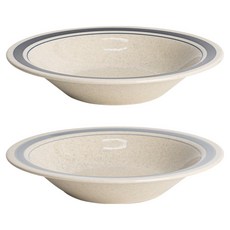 Kanesuzu Noble Stone 系列湯盤 3號 23cm 2件組, 1套, 深藍色, 嬰兒藍