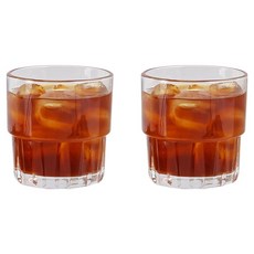 델리글라스 파일 스텍언더락 투명 180ml TY4318-1, 2개