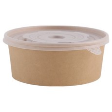 소소모소 크라프트 낮은 원형용기 740ml, 6개입, 1개