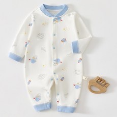 Bebeniz 可愛圖案純棉長袖連身衣