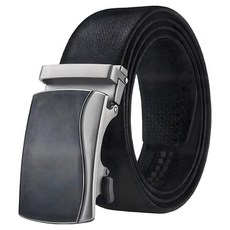 本革職人 男仕沉穩內斂系列自動扣真皮皮帶 簡約曲線款