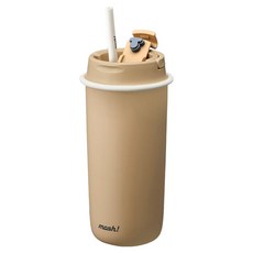 mosh 拿鐵吸管保溫杯, 馬特摩卡, 700ml, 1個