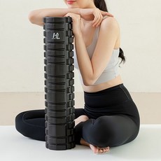 HealthLuv EVA運動按摩滾輪, 1個, 黑色