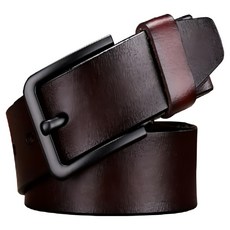 本革職人 男仕休閒黑潮時尚針扣式真皮皮帶