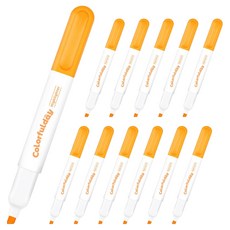 모나미 칼라풀데이 형광펜, 형광 골든옐로, 12개