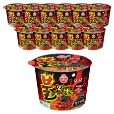오뚜기 불오징어볶음면 용기 110g, 12개