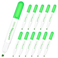 monAmi Colorful Day 螢光筆, 12個, 螢光綠