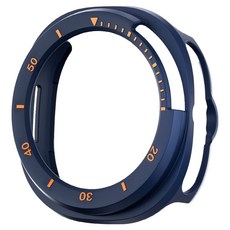 SPACE SHIELD 智慧手錶 橘色 錶圈防護防撞硬殼, 午夜藍, 1個