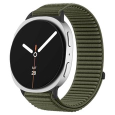 SPACE SHIELD Galaxy Watch 兼容 Air Slope 魔鬼氈織物尼龍錶帶, 1個, 卡其色