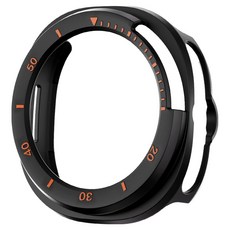 SPACE SHIELD 智慧手錶 橘色 錶圈防護防撞硬殼, 黑色, 1個