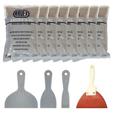 아덱스 A45 무수축 초속경 보수몰탈 2kg x 8p + 헤라 4종 세트, 1세트