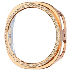 스페이스쉴드 샤인 큐빅 PC 범퍼 케이스, 로즈골드, 1개