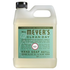 Mrs.MEYER'S 梅耶夫人 香氛洗手乳補充瓶 草本, 1個, 975ml