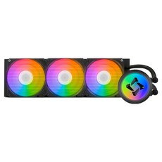 이엠텍 CPU 수냉 쿨러 레드빗 ICE 360 ARGB, 블랙, 1개